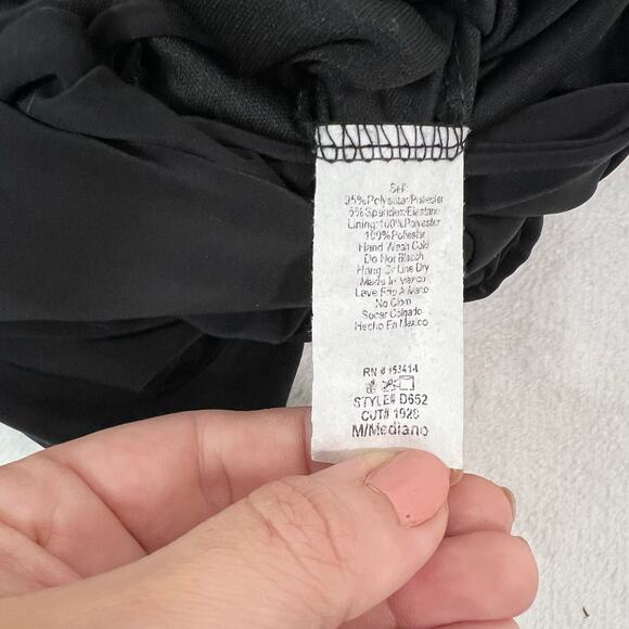 21 Saints Black Bodycon Cut-Out Mini Dress Medium - Picture 4 of 7